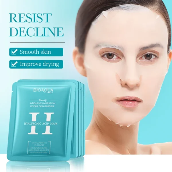 5/10pcs BIOAQUA Snail Hyaluronic Acid Retinol Face Mask skincare Moisturizing Hydrating Firming Facial Masks for Face Skin Care - Image 5