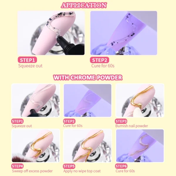 LILYCUTE 10ml 5D Solid Pudding Gel Nail Polish Tube Emboss Painting Gel Polish Translucent Jelly Gel Varnish DIY Nail Art Design - Image 6