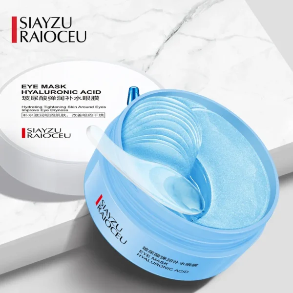60pcs Hyaluronic Acid Crystal Collagen Eye Mask Anti Dark Circles Remove Eye Bags Moisturizing Firming Eye Patches Skin Care - Image 4