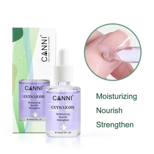 CANNI15ml Cuticle Oil Cuticle Softener New Arrival 6 Flavor Nail Nourish Care Pure Natural Manicure Cuticle Deep Moisturize Oil - Image 2