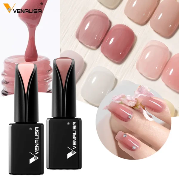 Venalisa Gel Polish 15ml Silky Matt Coat Primer Base NoWipe Top Coat Full Coverage Super Texture Nail Varnish Color Gel Lacquer - Image 5