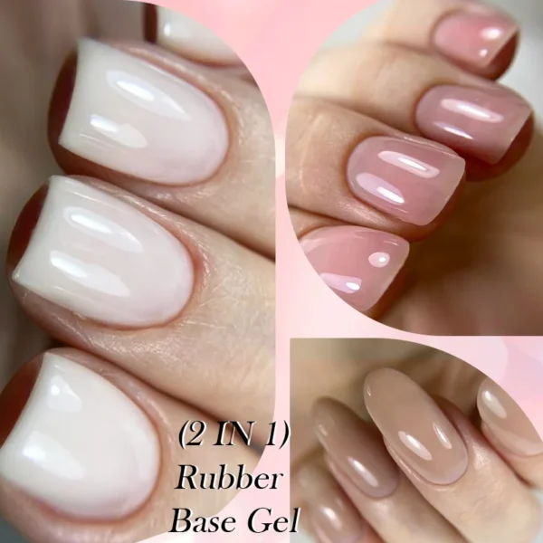 LILYCUTE 7ml Milky White Rubber Base Gel Nail Polish Nude Color Semi Permanent UV Gel Soak Off Self Leveling Gel Nail Supplies - Image 4