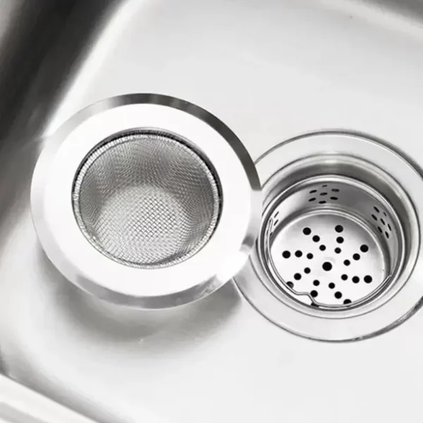 Kitchen Sink Strainer Stainless Steel Sink Funnel Anti Blocking Sink Dishwasher Basin Floor Drain Sewer Hair Strainer - Image 5