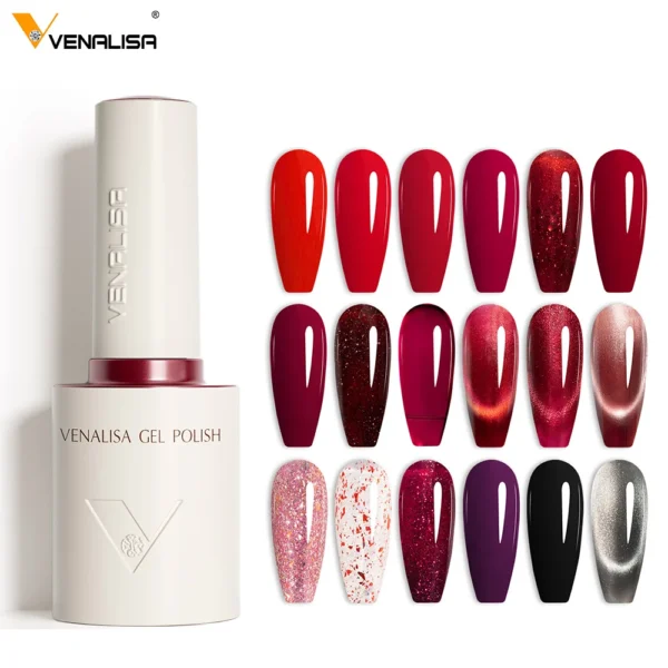 VENALISA 10ml V6 Nail Gel Polish HEMA FREE TPO FREE Cat Eye Gel Polish Semi Permanent UV LED Soak Off Nail Manicure Gel Lacquer - Image 2