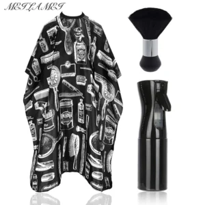 Professional Waterproof Hairdressing Shawl Bib paper Set Nylon Hairdressing Salon Clothes Chopped Hair Isolator Hair Dyeing Tool