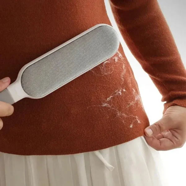 kf-S0fd7b422c870490294cfcfd8f0d087aei Double-Sided Pet Hair Remover, Manual Electrostatic Sticky Lint Brush, for Cat, Clothing, Sofa, Furniture, Carpet Cleaning - Image 1