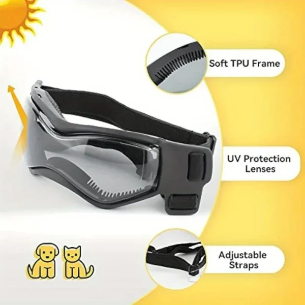 UV Protective Goggles for Dogs Cat Sunglasses Cool Protection Eyewear for Small Medium Dogs Outdoor Riding Pets Accessorie - Image 4