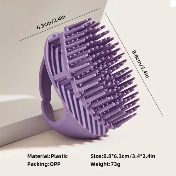 Silicone Shampoo Scalp Hair Massager Head Body Scalp Massage Brush Hair Washing Brush Scalp Exfoliator Brush Head Scrubber Tools - Image 6