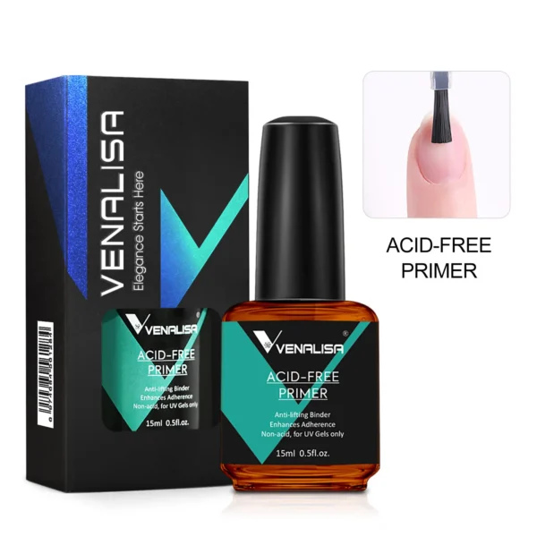 Venalisa 15ml Nail Prep Dehydrator Fast Dry Acid-Free Primer Bond Natural for Builder Jelly Gel Nail Gel Polish Color GelVarnish - Image 2