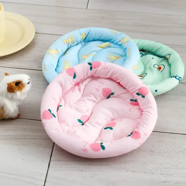 Circular Hamster Bed Comfortable Sleep Mat Pad for Hedgehog Squirrel Mice Rats Guinea Pig Chinchilla Small Animal Soft Cushion - Image 2