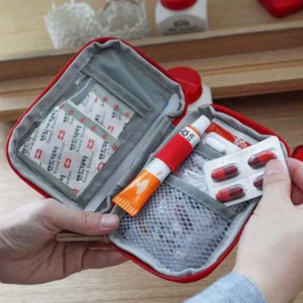 Mini Portable Medicine Bag Travel First Aid Kit Medicine Bag Storage Bag Survival Kit Medicine Box Outdoor Emergency Camping - Image 3