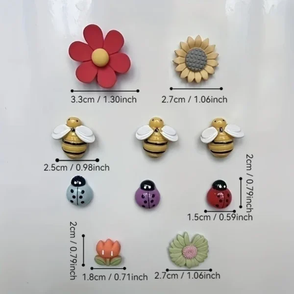 10pcs Adorable Refrigerator Magnets - Durable & Strong Hold for Kitchen, Office & More - Versatile Home Decor Mothers Day Gift - Image 3