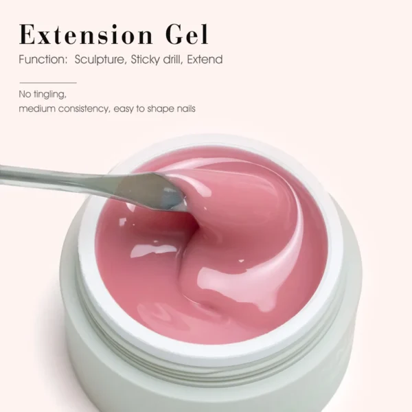 Venalisa CANNI Creamy Texture Extention Builder Jelly Gel Self Leveling No Burning Jelly Gel UV LED Construction Nail Manicure - Image 3