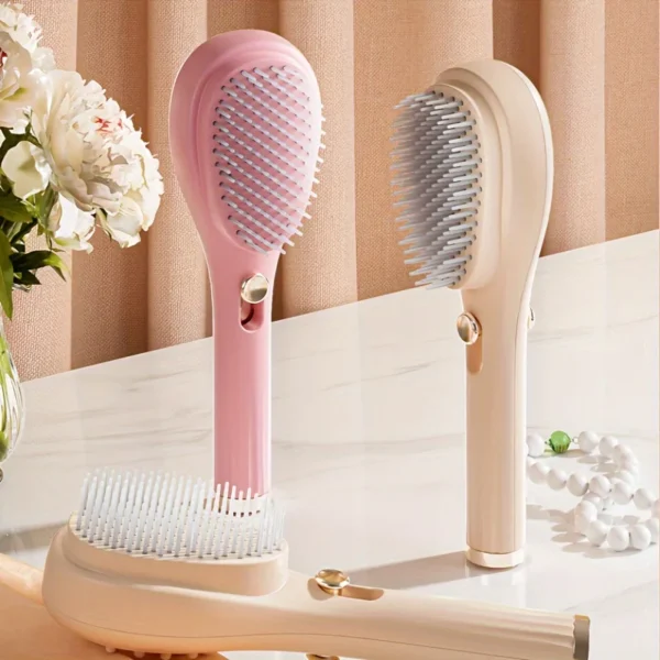 1pcs Magic Retractable Hair Comb-Anti-Static Scalp Massaging & Detangling Brush for All Hair Types Holiday Gift Box Beauty Tool - Image 4