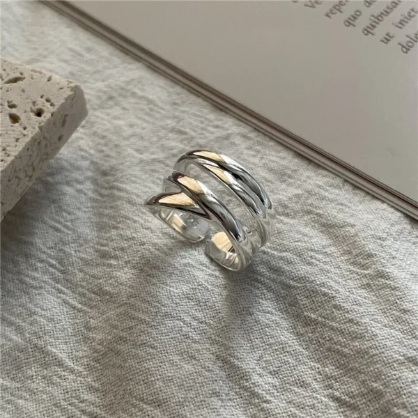 925 Sterling Silver Rings for Women Men Couple Minimalist Handmade Simple Interware Ring Party Jewelry Gift Prevent Allergy - Image 5
