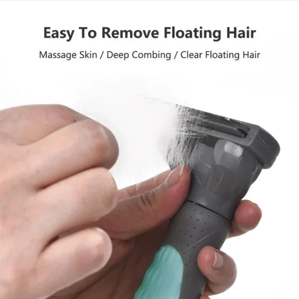 Planet Pet Grooming Brush - Double Sided Shedding and Dematting Undercoat Rake Comb for Dogs and Cats,Extra Wide, Blue - Image 5