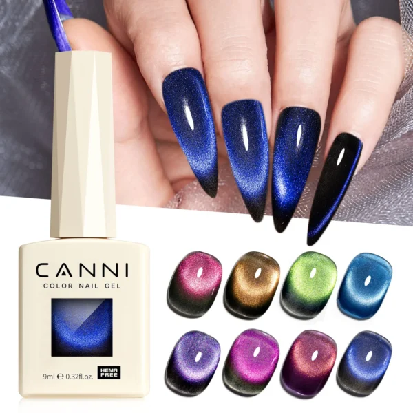 CANNI HEMA TPO FREE Gel Nail Polish Galaxy Cat Eye Gel Magnet Glitter Diamond Sparkle Gorgeous Color Soak Off UV LED Gel Lacquer - Image 6