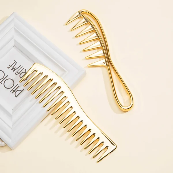 Wide Tooth Shark Plastic Curly Hair Salon Hairdressing Comb Oil Head Men's Back Hollow Comb Styling Tools Barber Accessories - Image 4