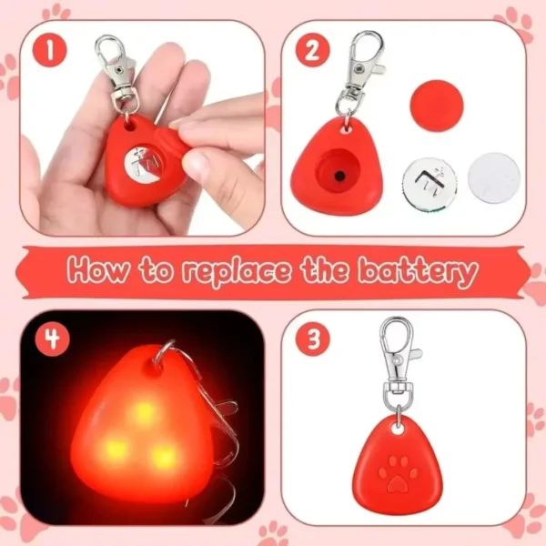 LED Pet Pendant Collar Waterproof Dog Collar Light for Outdoor Walking Safety Silicone LED Dog Collar - Image 4