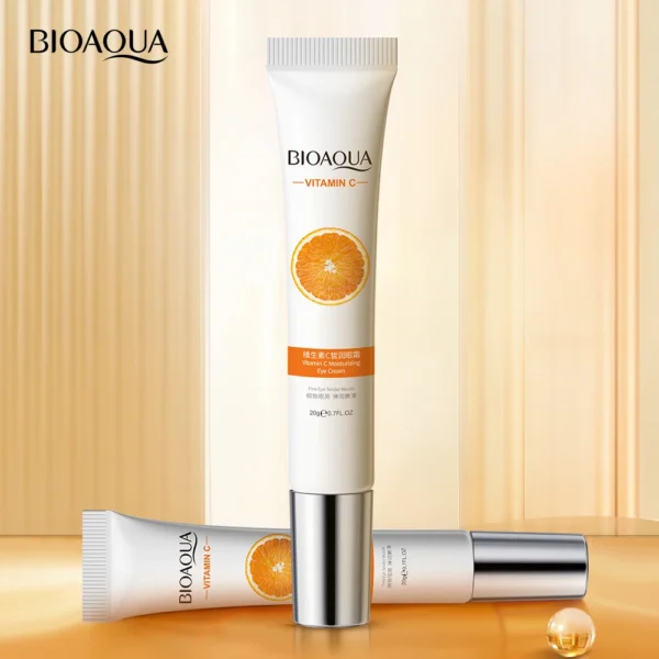 BIOAQUA Vitamin C Eye Cream Under Eye Dark Circle Remover Moisturizes Brightening Eyes Contour Eyes Skin Care Products - Image 2