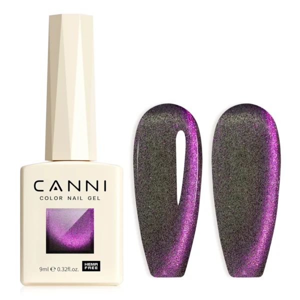 CANNI HEMA FREE TPO FREE 9ml Glitter Silver Cat Magnetic Gel Nail Polish Galaxy Diamond Full Coverage Pigmented Gel for Nail - Image 5