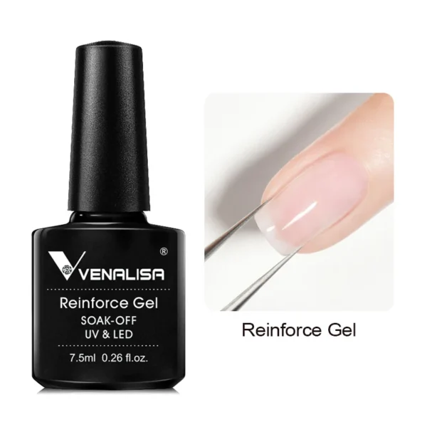 Venalisa Thick Base Coat Reinforce 7.5ml VIP4 Nail Gel Polish Soak Off UV LED Gel Full Coverage Super Gorgeous Nail Manicure - Image 2