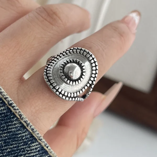 925 Sterling Silver Rings for Women Couple Minimalist Handmade Simple Round Strip Ring Fine Jewelry Gift Prevent Allergy - Image 4