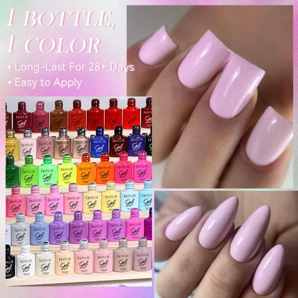 LILYCUTE 7ml 125 Colors Nail Gel Polish Solid Color Gel Semi Permanent UV Gel Soak off UV LED Gel Nail Varnish For Nail Manicure - Image 3