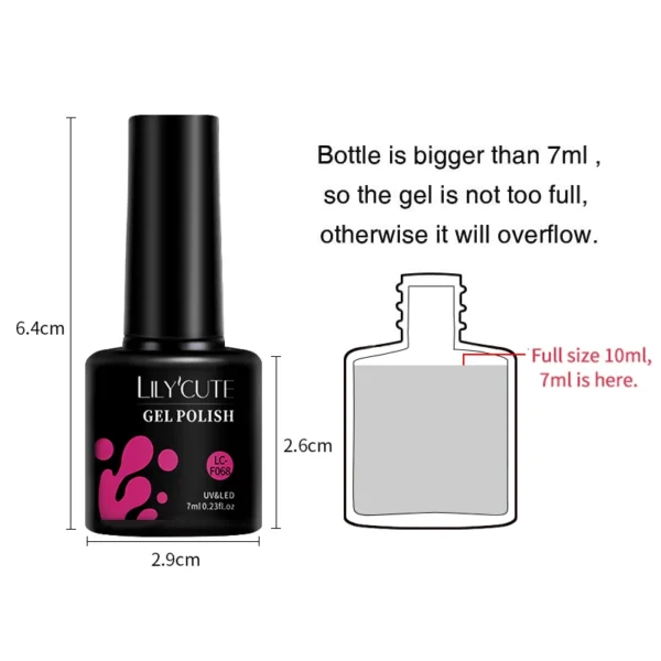 LILYCUTE 7ML Neon Series Gel Nail Polish Summer Color Nail Art Manicure Semi Permanent UV Gel Soak Off UV LED Nail Gel Varnishes - Image 6
