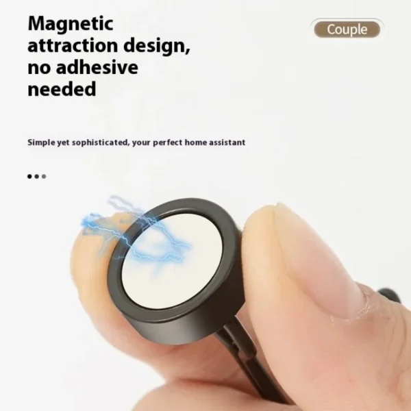 Neodymium Magnetic Hooks 5KG - 360° Rotating No Drill Hangers for Fridge/Doors, 4PCs Heavy Duty Kitchen Organizer (Black/White) - Image 4