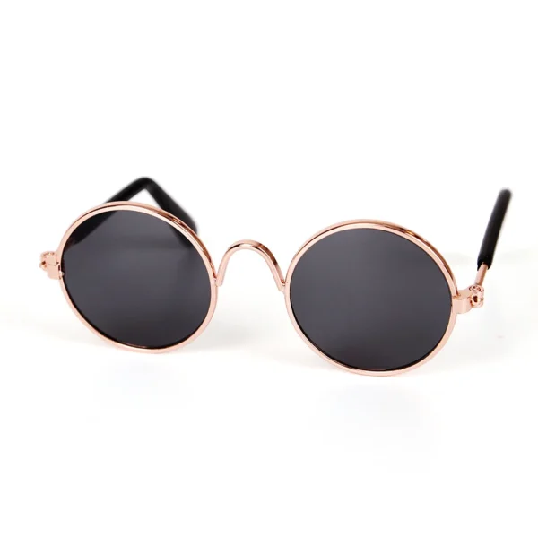Vintage Round Pet Cat Sunglasses Pet Products for Small Dogs Dog Kitten Puppy Cat Accessories Reflection Eyewear Glasses - Image 6