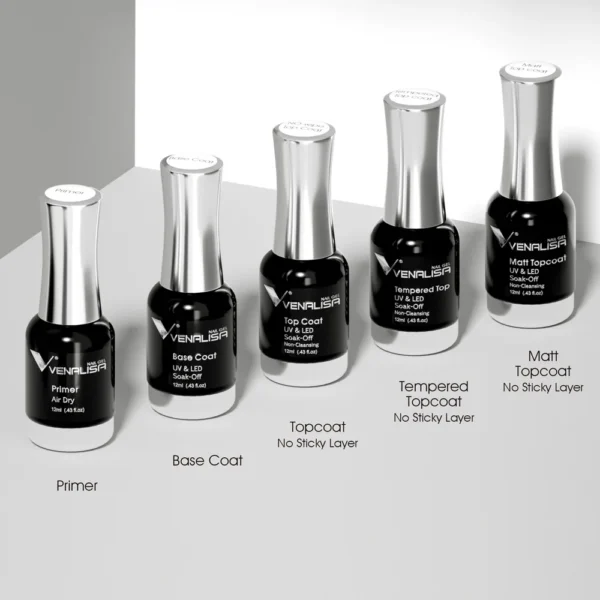 Venalisa TPO FREE Tempered Top Coat Nail Paint Gel Platinum Gel Polish Nail Soak Off UV LED Gel Polish Nail Lacquer Varnishes - Image 2