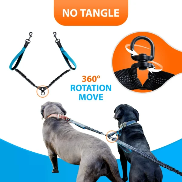 Explosion-Proof Short Elastic Buffer Pet Leash One-Hand Drag Two-Walking Rope Running Dog Accessories for Small Large Dogs - Image 4