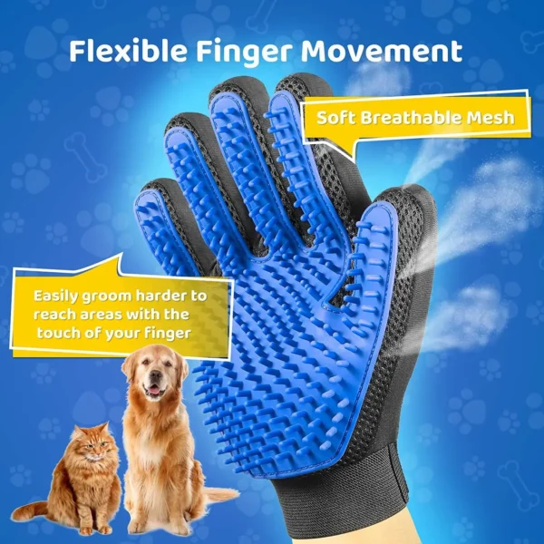Pet Grooming Glove Gentle Efficient Pet Hair Remover Mitt Cat Accessories Pet Glove for Dogs Cats Pet Products Cat Supplies - Image 5