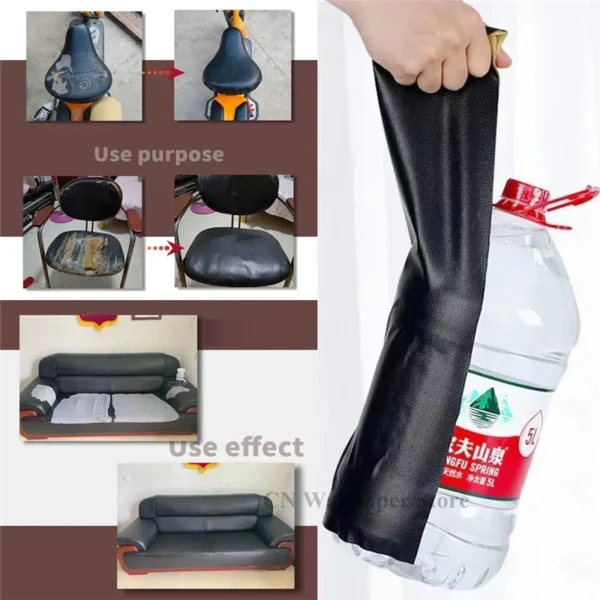 Repair Patches Self-Adhesive Leather PU Leather Fabric Stickers for Leather Clothes Sofa Car Seats Furniture Bags Repair Sticky - Image 2