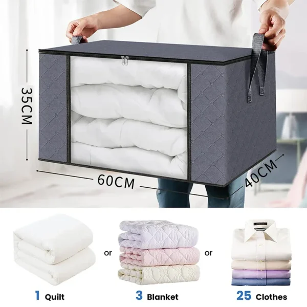 Quilt storage bag, clothing sorting bag, moving and organizing household bedding storage box, supplies - Image 5