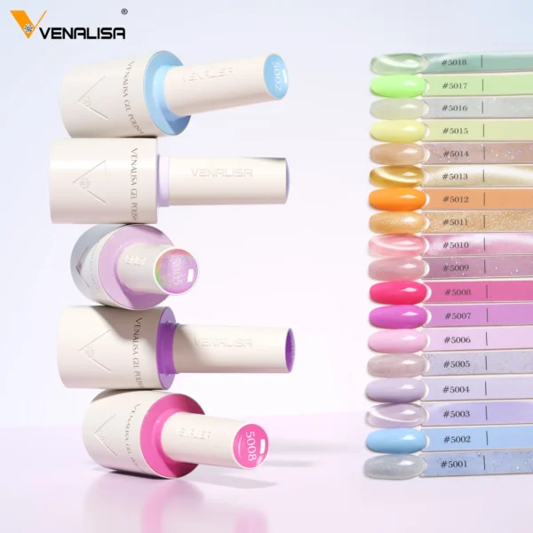 VENALISA 10ml Nail Gel Polish New Formula Vegan HEMA TPO Free Translucent Jelly Nude Gel Polish Colorful Varnish Semi Permanent - Image 2
