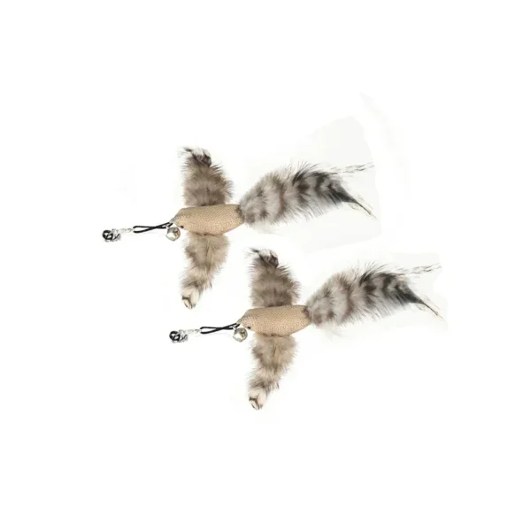 Interactive Cat Toy Funny Simulation Bird Feather with Bell Cat Stick Toy for Kitten Playing Teaser Wand Toy Pet Cats Supplies - Image 3