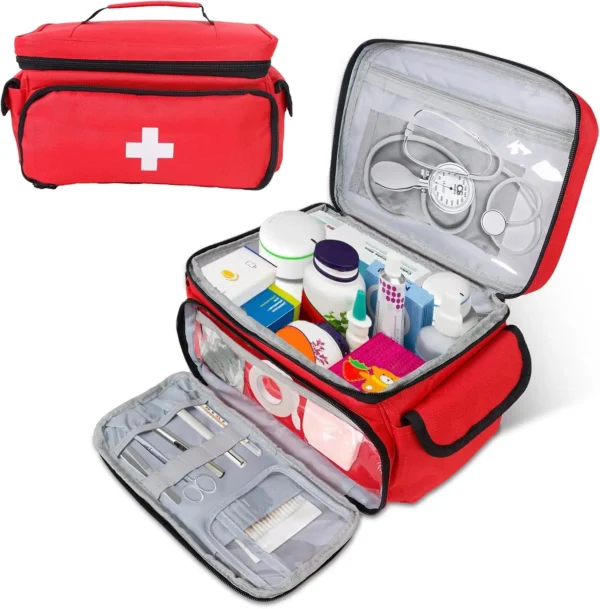Mini Portable Medicine Bag Travel First Aid Kit Medicine Bag Storage Bag Survival Kit Medicine Box Outdoor Emergency Camping - Image 2