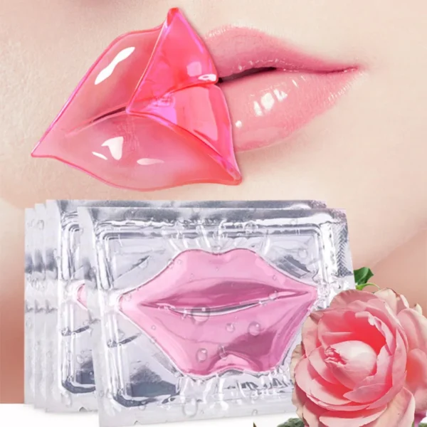 5/10/20/30pcs Pink Gold Crystal Collagen Lip Mask Plump Lips Moisturizing Nourishing Lip Patches Lips Plumper Skin Care Products - Image 2