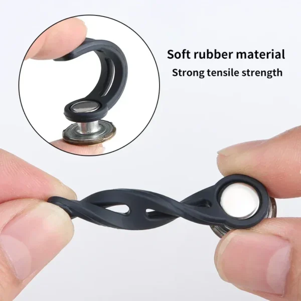 6 pcs Jeans and Pants Button Extenders: Universal Wait Expanander for Women and men, Instant Band Extension Solution - Image 4