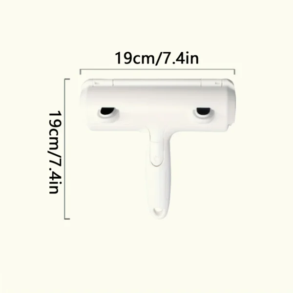 Reusable Pet Hair Remover Roller with Self-Cleaning Base - Upgraded Animal Fur Removal Tool for Couch, Furniture, Carpet, Car Se - Image 2