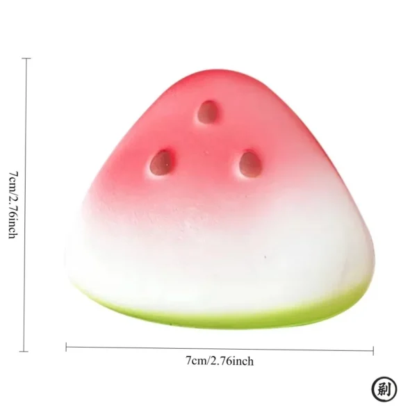 Watermelon Fidget Toy Anti-Stress Slow Rising Fruit Pinch Squeeze Stress Reliever Funny Pressure Reducer Prop - Image 2
