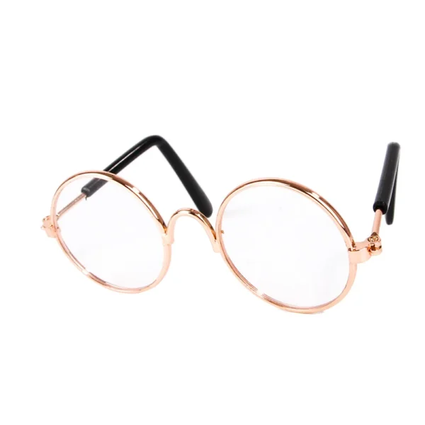Cute Vintage Round Cat Sunglasses Pet Photos Props Reflection Eyewear Glasses for Cats Small Dog Pet Dog Cat Accessories - Image 5