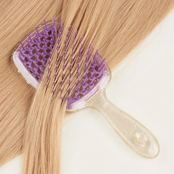 1 PCS Fluffy Air Cushion Scalp Massage Hair Brush Wide Teeth Hollow Combs Salon Women Styling Tool Hairdressing Supply - Image 3