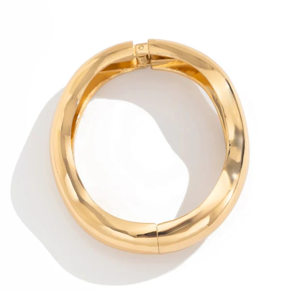 Ingemark 3 Style Creative Big Imitation Pearl Cuff Bracelet Women Trend 2025 Punk Heavy Metal Chunky Spring Bangle Steampunk Men - Image 5