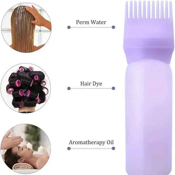 120ml 4.06oz Hair Dyeing Bottle Squeeze Applicator Bottle Oil Plastic Hair Dye Bottle Hair Coloring Hairdressing Styling Tool - Image 6