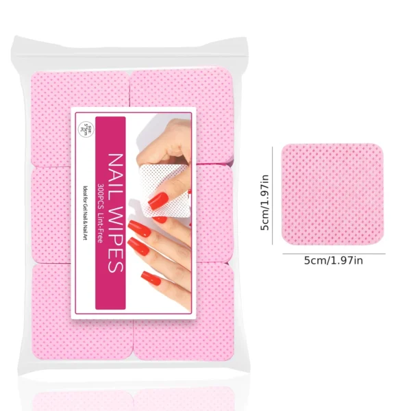 Nail Polish Remover Wipes Nail Cleaning Pads, Non Woven Nail Pads For Women Girl Beauty Salon - Image 5