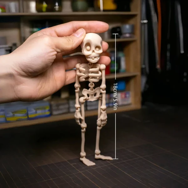 1Pc Magnetic Poseable Skull Fridge Magnet Funny Halloween Gift Easter Kitchen & Dining Decor Home Accessory, Quirky Decor - Image 2