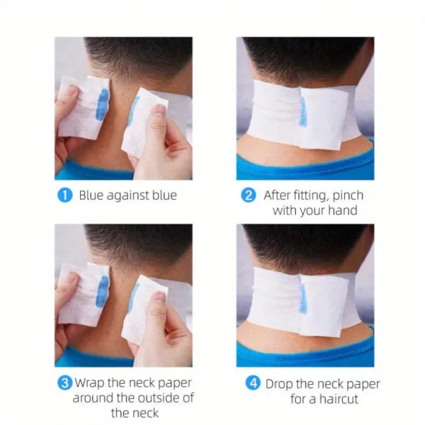 5pcs/set Professional Neck Paper Salon Barber Hair Dresser Roll Cutting Dressing Hairdressing Collar Accessory Necks Covering - Image 3